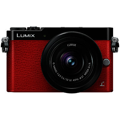 Panasonic Lumix DMC-GM5 Compact System Camera with 12-32mm Lens, HD 1080p, 16MP, Wi-Fi, EVF, 3  Touch Screen, Red